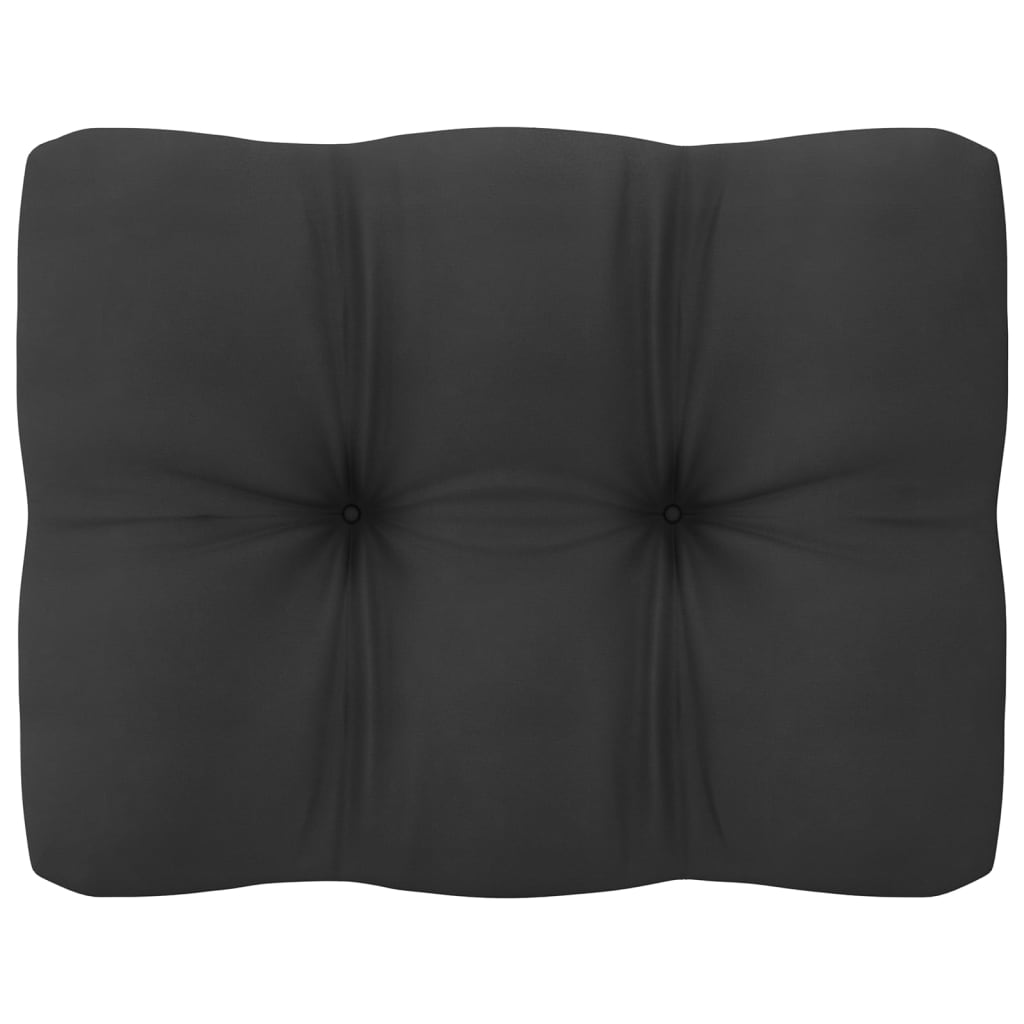 13-tlg. Garten-Lounge-Set mit Kissen Grau Kiefer Massivholz